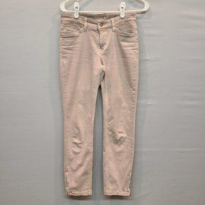 Dream Jeans by Mac Pink Skinny Zipper Ankle Mid Rise Womens 29